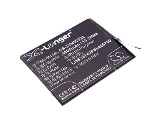 ZTE NX523J batteri (4000 mAh 3.8 V, Sort)