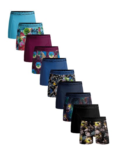 Muchachomalo 1010 10pk Boxer Print/solid 22 Assorted X Large