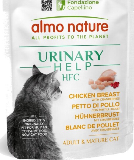 Almo Nature Hfc Våtfôr Urinary Help Kyllingbryst Med Tyttebær 24 X 50 G