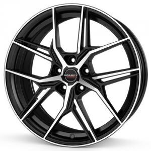 BORBET QX Black Polished Matt 8x19 5/108 ET50 B72.5