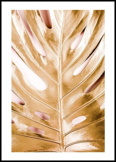 Gold Leaf Texture Plakat Plakat / 50x70cm