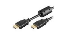 MicroConnect High Speed HDMI with Ethernet - HDMI-kabel med Ethernet - HDMI hann til HDMI hann - 1 m