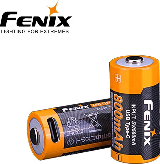 Fenix 16340 Li-ion 800mAh USB-C