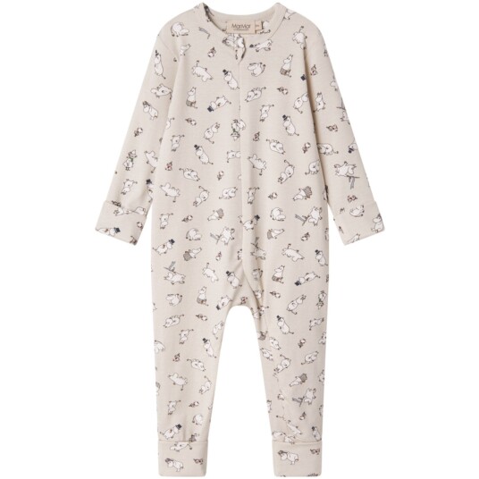 MarMar Modal Smooth Print Moomin Onesies Zip 9 mdr/74