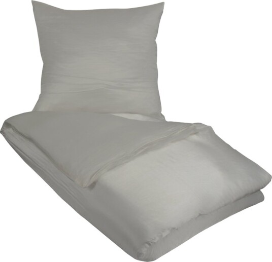 Ensfarget sengetøy   Grått sengesett   100% silke   Butterfly Silk sengetøy