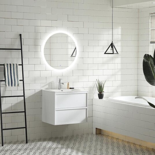 Servantskap Bathlife Rus Hvit Eik Servantskap Bathlife Rus Hvit Eik