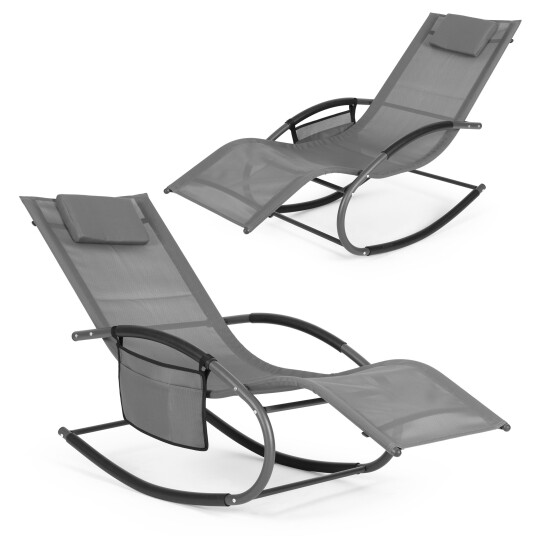 Solstol solseng gyngestol organizer Grå Solstol solseng gyngestol organizer Grå