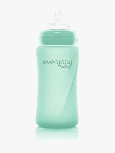 Everyday Baby Glass Baby Bottle Healthy + Mint Green 240Ml - Green - 240 ml Everyday Baby Glass Baby Bottle Healthy + Mint Green 240Ml - Green - 240 ml