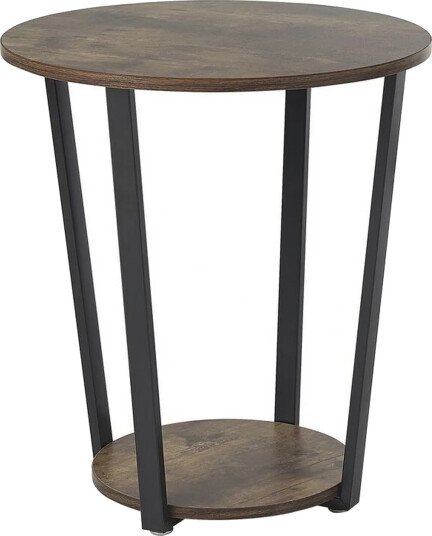 Emmalee Sidebord 50 cm - Mørkt tre/Svart