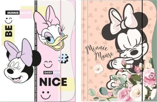 Mappe Med Strikk A4 Minnie Mouse Kids Edukamp