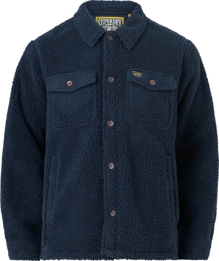 Superdry Overshirt Retro Fleece Overshirt Blå