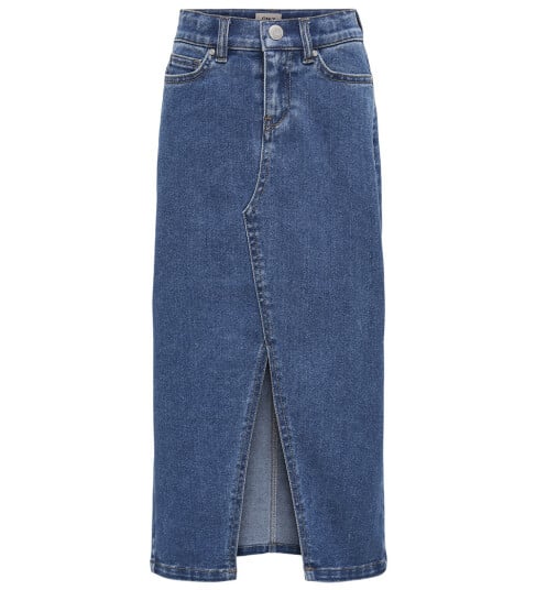 kids ONLY Medium Blue Denim Siri Front Slit Skjørt Denim 140