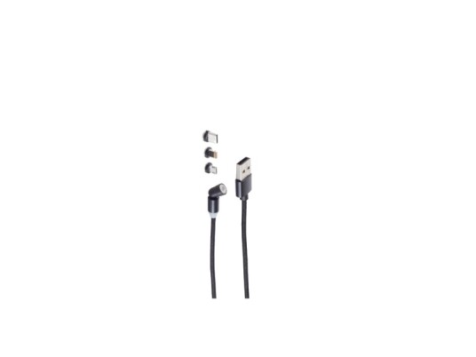 Shiverpeaks Bs14-19002 Usb-Kabel 2 M Usb A Usb C/Micro-Usb B Sort Bs14-19002
