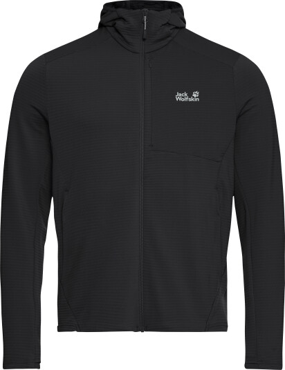 Jack Wolfskin Men"s Litestride Hooded Full Zip Black S