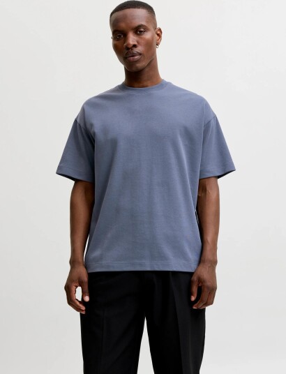 Jack & Jones Jjebarron Tee Ss O Neck Noos Blue L