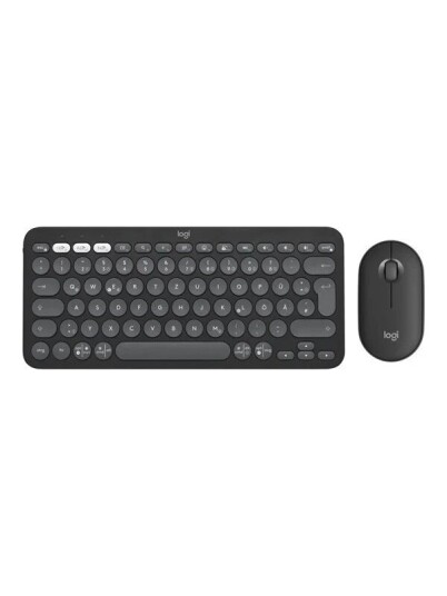 Logitech Pebble 2 Combo Tastatur & Mussett Tysk Hvit