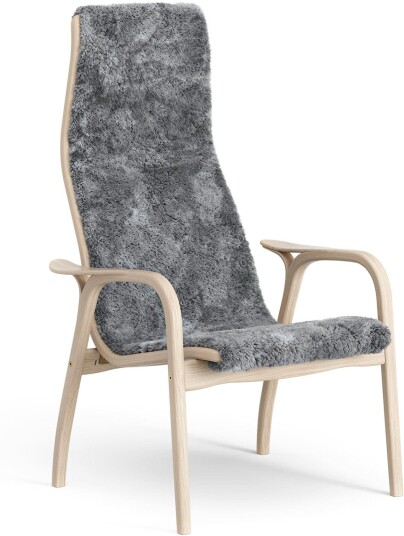 Swedese Swedese Lamino Vitpigmenterad Ek Scandinavian Grey Lenestoler Yngve Ekström Grå Lær/tre