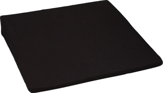 Ergonomisk Skraakele   skråpute   setekile i svart 35x35 cm   Høyde 2 6 cm