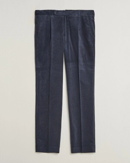 Boss BLACK Perino Corduroy Suit Trousers Open Blue