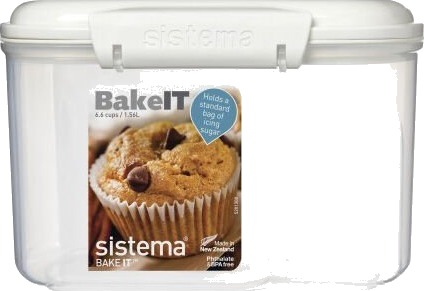 Sistema Bake It Hvit 1,56 L 1 Liter