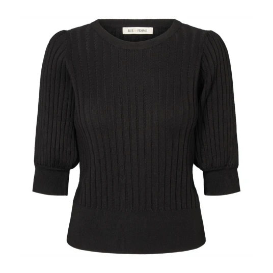 RUE de Femme, Dame, Strikkevarer, Svart, 2XL,