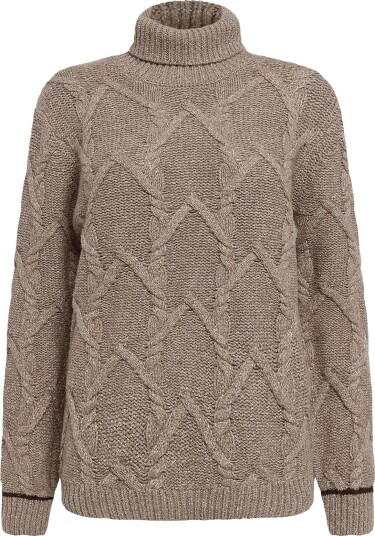 Mos Mosh Gallery Mmgbarnie Cable Rollneck Knit INCENSE L