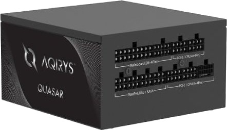 Aqirys Quasar GA PS 9 Strømforsyning 1200W 80 Plus Platinum PCIe 5.0 Svart Aqirys Quasar GA PS 9 Strømforsyning 1200W 80 Plus Platinum PCIe 5.0 Svart