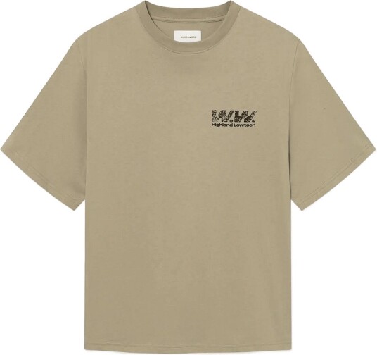 WOOD WOOD Wwgary 160Bpm Tee 25220 Khaki green XS