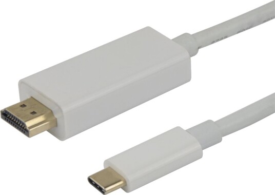 Deltaco Adapterkabel Usb C Hann Til Hdmi Hann 2 M Hvit Støtte For 4K 60 Hz 3840 X 2160 Støtte For Dp Alt Modus Deltaco Adapterkabel Usb C Hann Til Hdmi Hann 2 M Hvit Støtte For 4K 60 Hz 3840 X 2160 Støtte For Dp Alt Modus