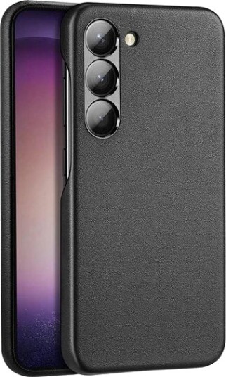 Dux Ducis Grit Samsung Galaxy S23+ Elegant Faux Leather Case Black