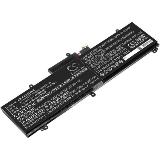 Asus GX502LWS batteri (4800 mAh 15.4 V, Sort)