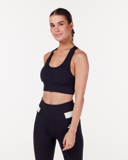LEVITY Silhouette Seamless Bra Black - M/L