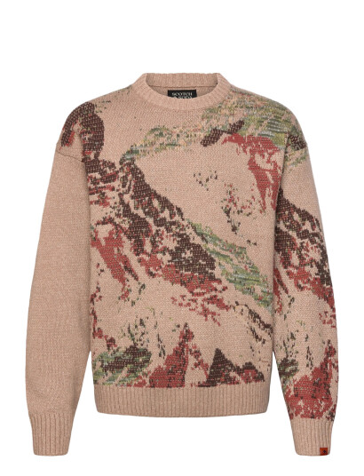 SCOTCH & SODA Mountain Loose Fit Pullover Beige XXL
