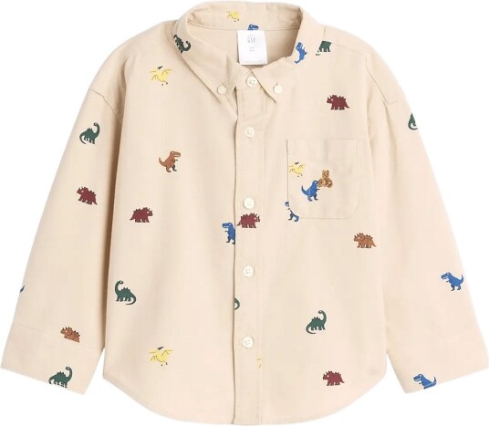 GAP Baby & Toddler Print Oxford Big Shirt AO DINO 104
