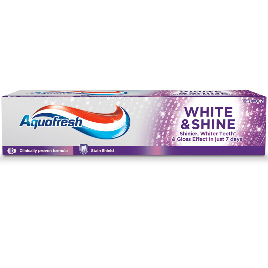 Aquafresh Whitening Tannkrem White & Shine 100 ml. Aquafresh Whitening Tannkrem White & Shine 100 ml.
