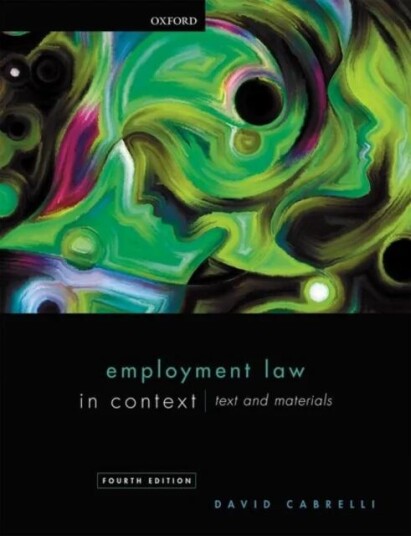 Employment Law In Context Av David (Professor Of Labour Law Professor Of Labour Law University Of Edinburgh) Cabrelli