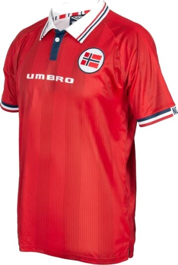Umbro Norge Retro VM 98 kamp t skjorte L