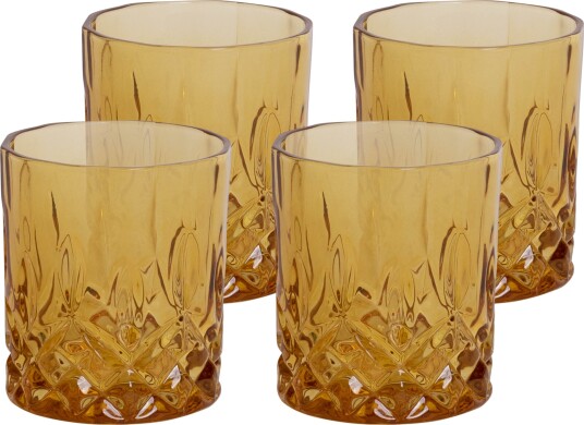 Nova Dynamic Whiskyglass 28cl 4pk Amber Nova Dynamic Whiskyglass 28cl 4pk Amber