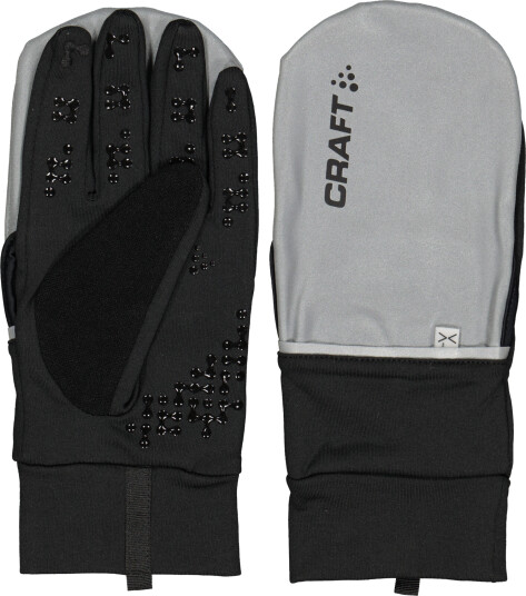 Craft Hybrid Weather Glove, løpehansker, unisex 9 silver/black