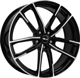 Brock B38 Black Full Polish 8x18 5x105 ET38 B56.6