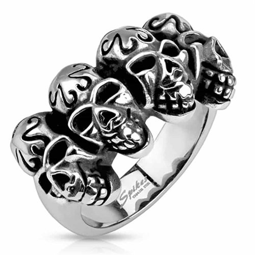 Skull ring i rustfritt stål Skull ring i rustfritt stål