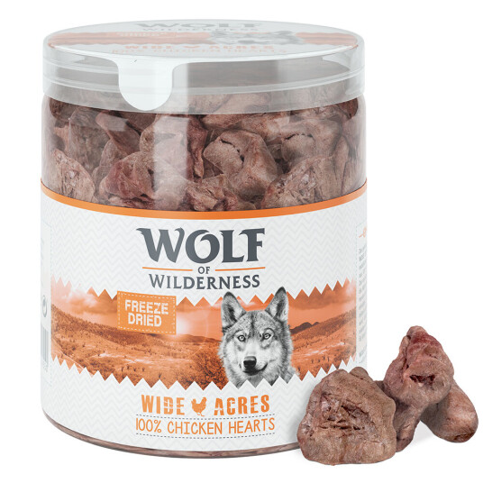 Wolf Of Wilderness Raw Frysetørket Premiumsnacks Raw Kyllinghjerter (70 G)