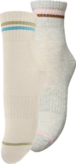 Becksöndergaard Short Cotta Sock 2 Pack Cream 37 39 Becksöndergaard Short Cotta Sock 2 Pack Cream 37 39
