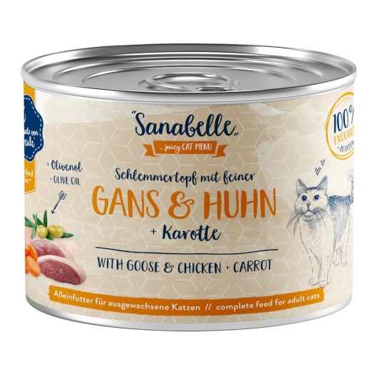 Sanabelle Kjøtt I Saus 6 X 180 G Gås Og Kylling