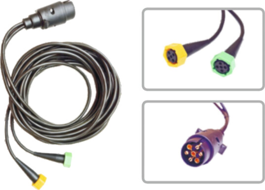12V Tilhenger kabelsett 7 meter 7 polet 7m med kabel til markeringslys