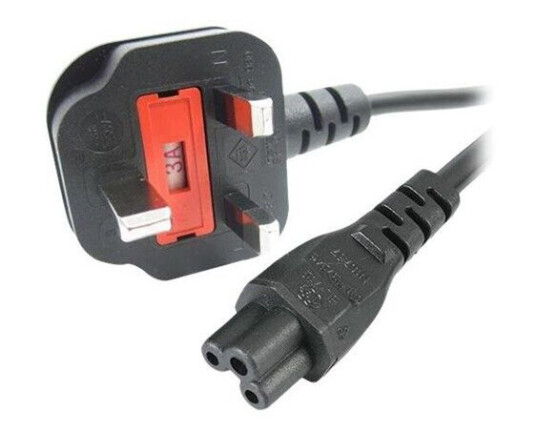 StarTech.com UK Laptop Power Cord 3 Slot for UK BS1363 to C5 Clover Leaf - power cable - 1 m StarTech.com UK Laptop Power Cord 3 Slot for UK BS1363 to C5 Clover Leaf - power cable - 1 m
