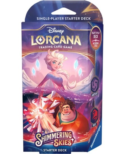 Disney Lorcana Starter kortstokk med to foliekort Amethyst og Ruby