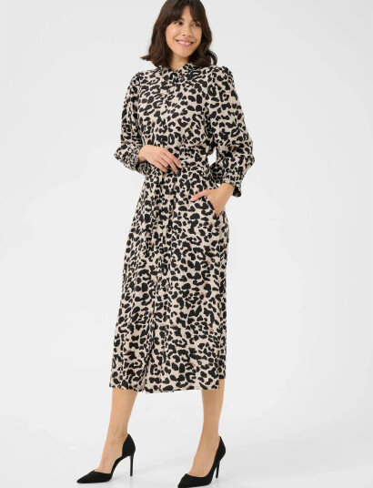 Kaffe Kaemina Dress - Beige - 40 Kaffe Kaemina Dress - Beige - 40