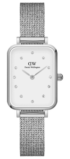 Daniel Wellington DW Klokke Quadro Lumine Pressed Sterling 20x26mm Sølv