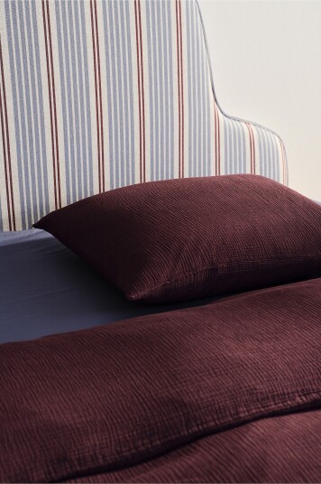 Jotex Putetrekk i Musselin 50x60 Cm Sjokoladebrun AMILIA 21366491005